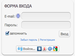 Авторизация через социальные сети для Ucoz